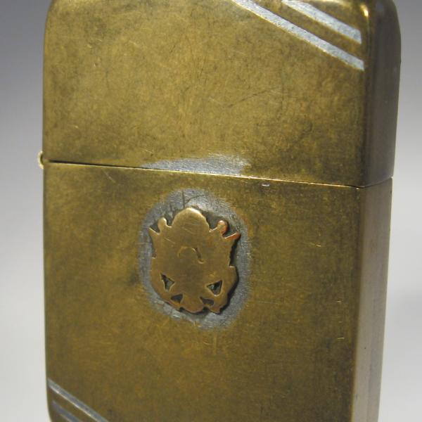 (224) ZIPPO [=1938-40=] (3 barrel)(U-Clip) =ARMY EAGLE , MONETA=