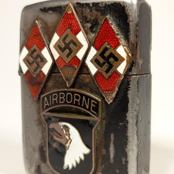 (088) ZIPPO [=1943-45=] (3 barrel) WWII =101st AIRBORNE , HJ=