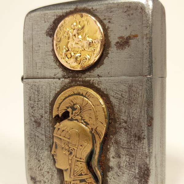 (094) ZIPPO [=1943-45=] (3 barrel) WWII =W.A.C. , św.Jerzy=